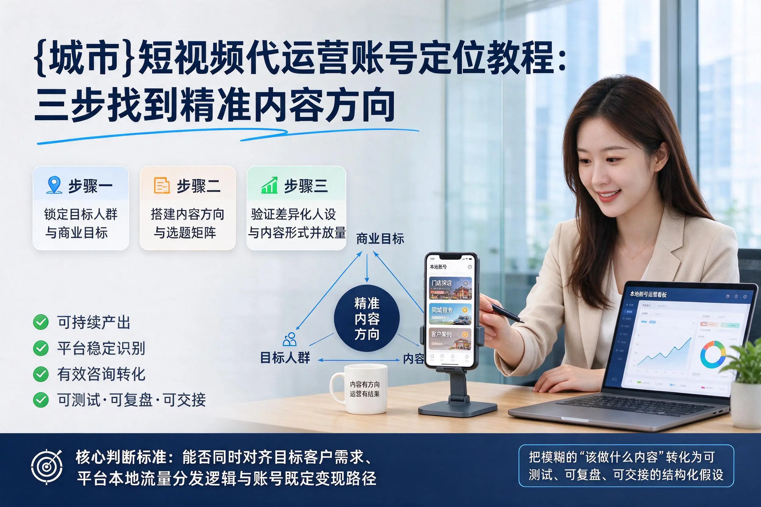 永州短视频代运营账号定位教程：三步找到精准内容方向