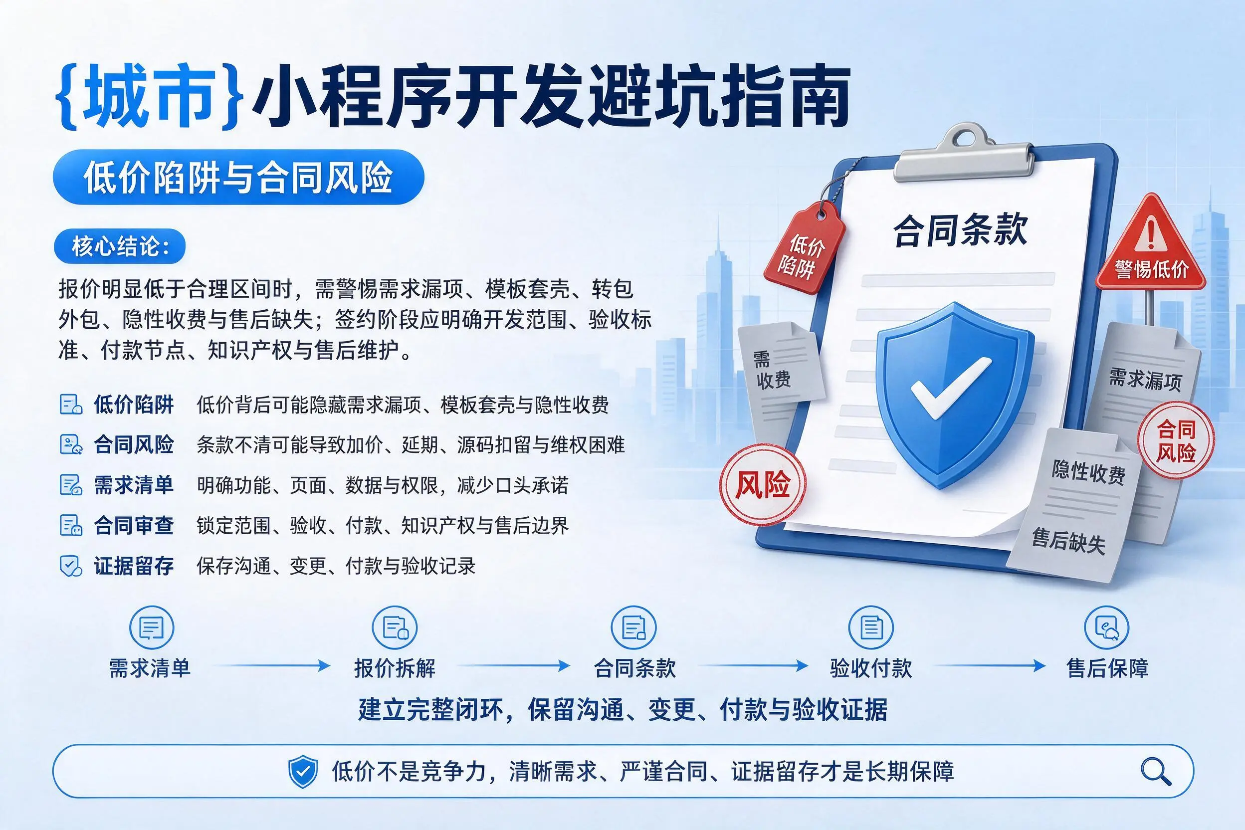 永州小程序开发避坑指南：低价陷阱与合同风险