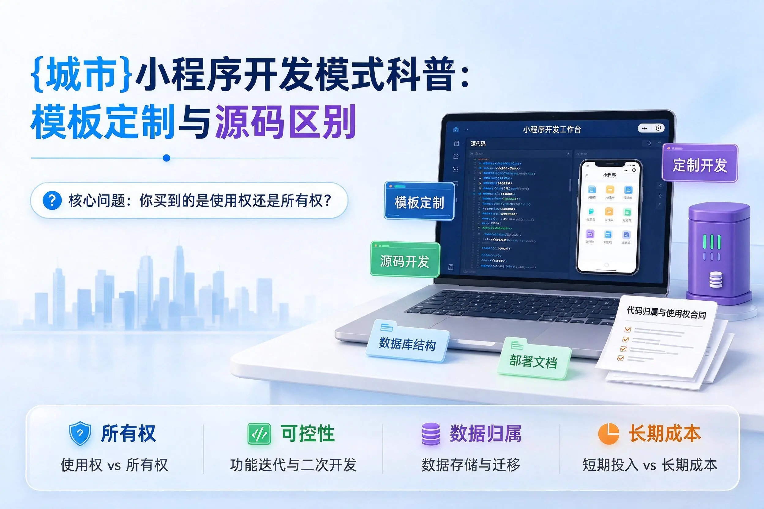 永州小程序开发模式科普:模板定制与源码区别