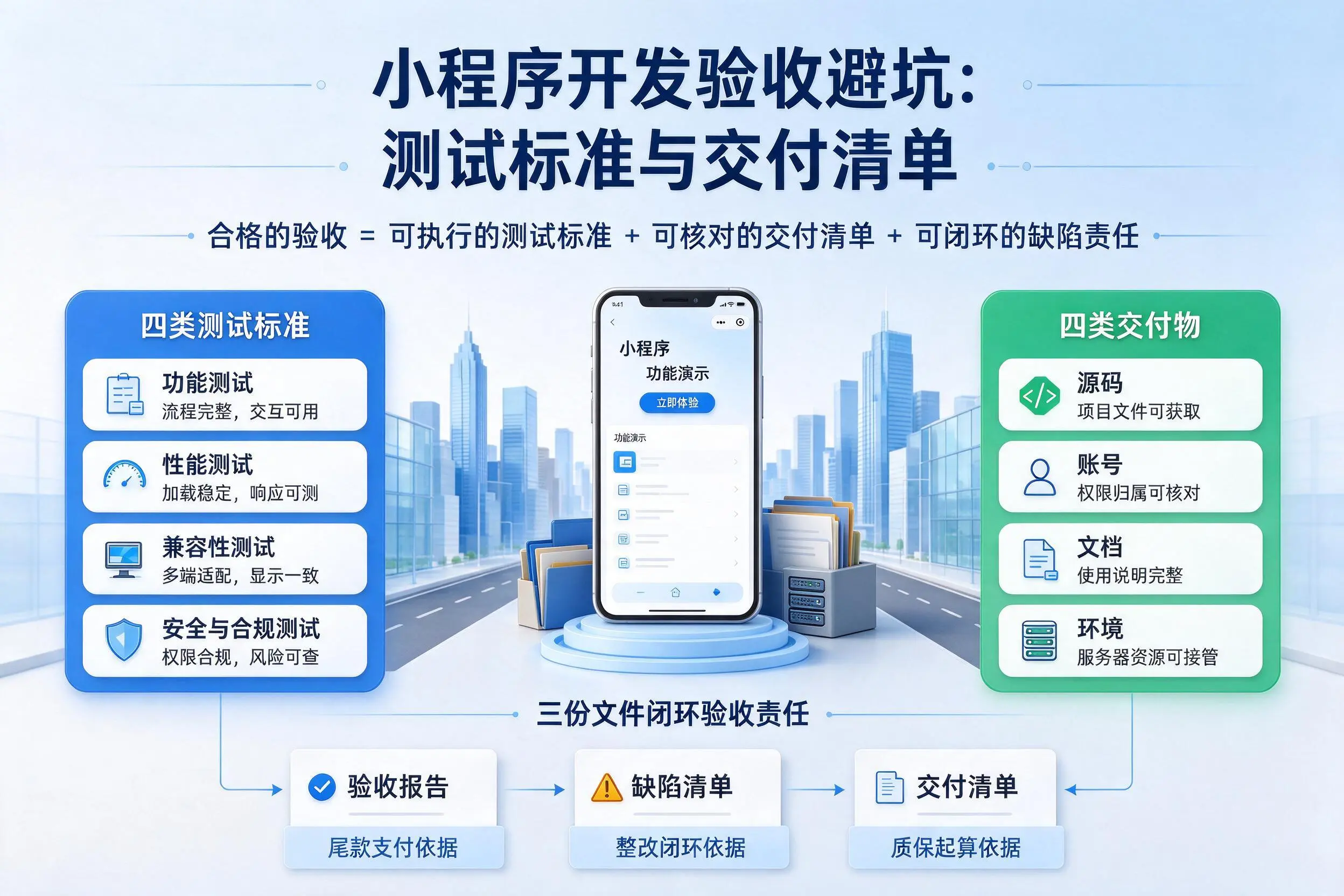 永州小程序开发验收避坑:测试标准与交付清单