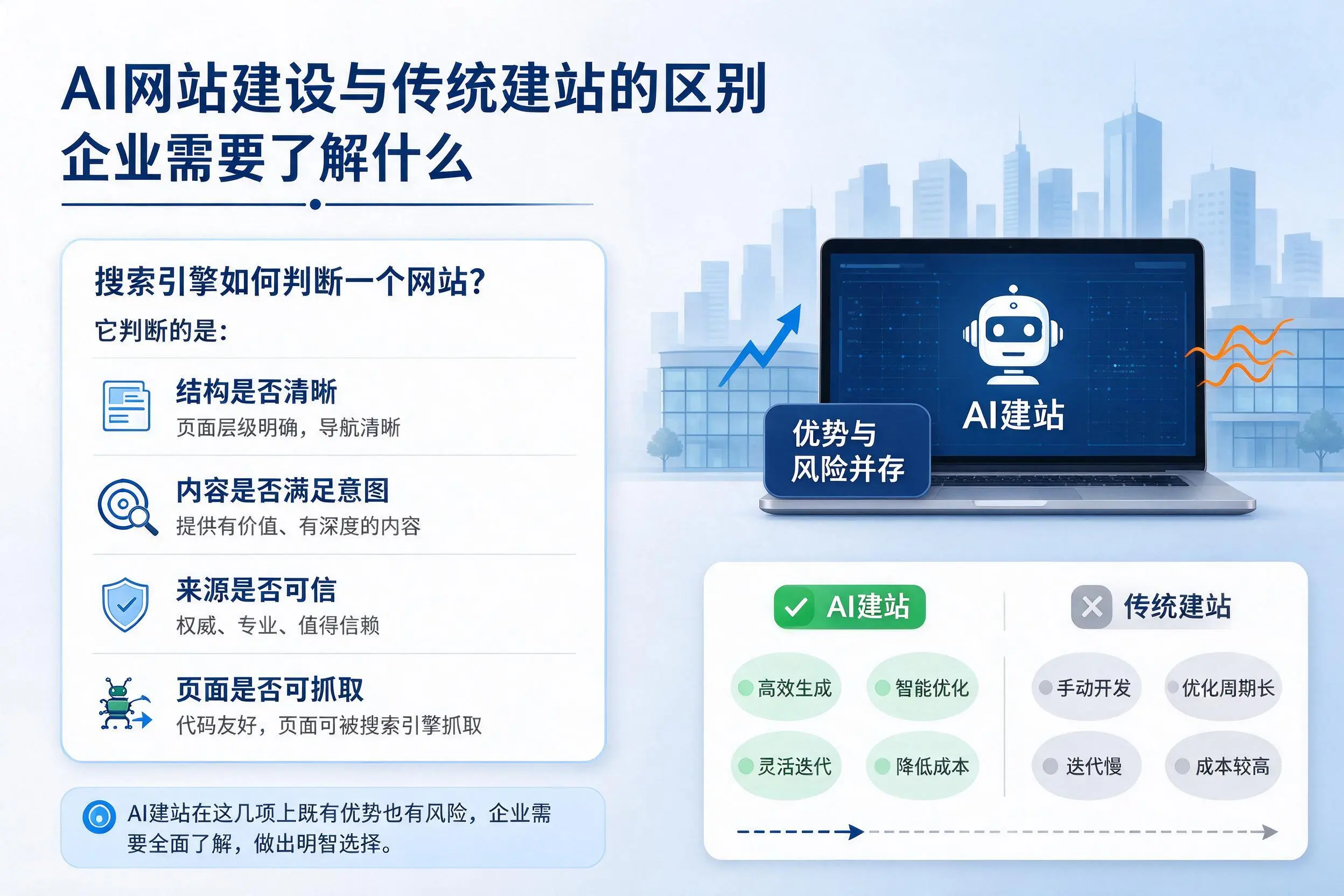 AI网站建设与传统建站的区别,永州企业需要了解什么