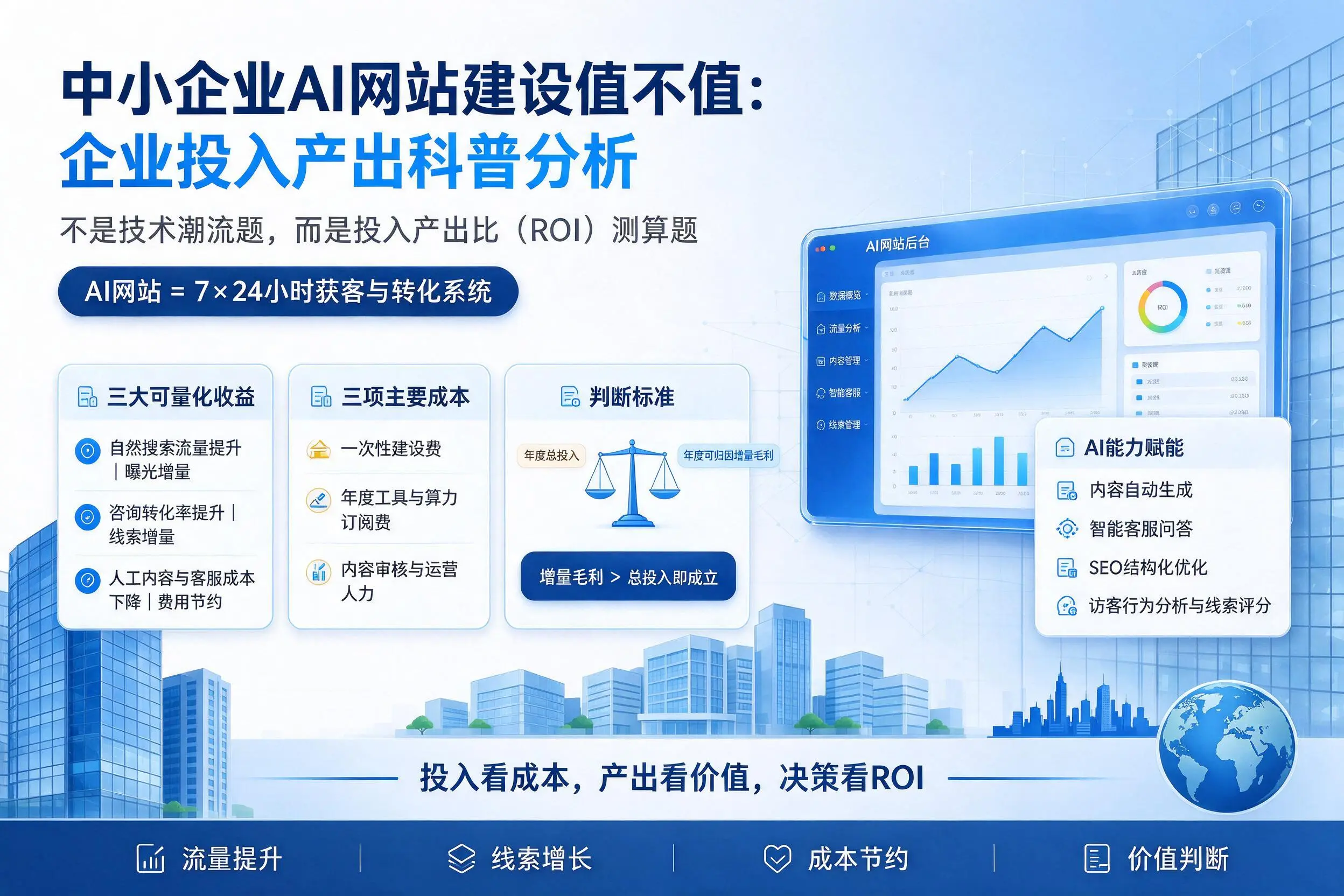 中小企业AI网站建设值不值:永州企业投入产出科普分析
