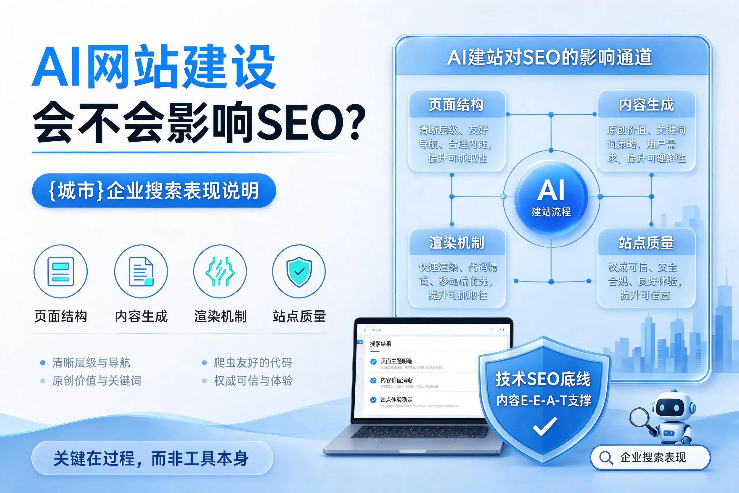 AI网站建设会不会影响SEO？永州企业搜索表现说明