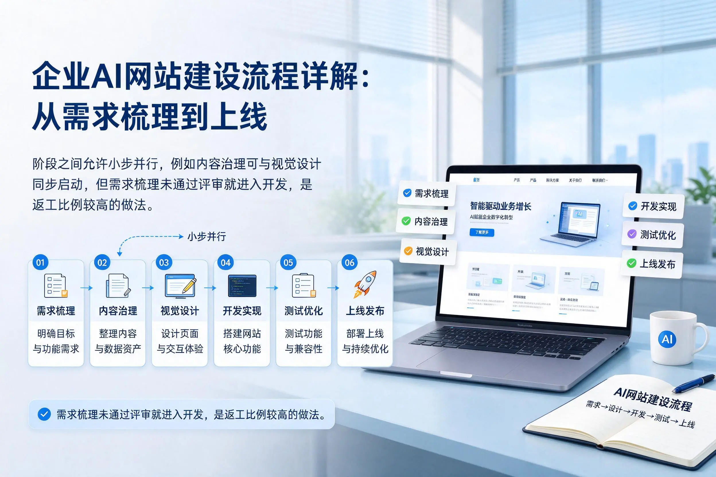 永州企业AI网站建设流程详解：从需求梳理到上线