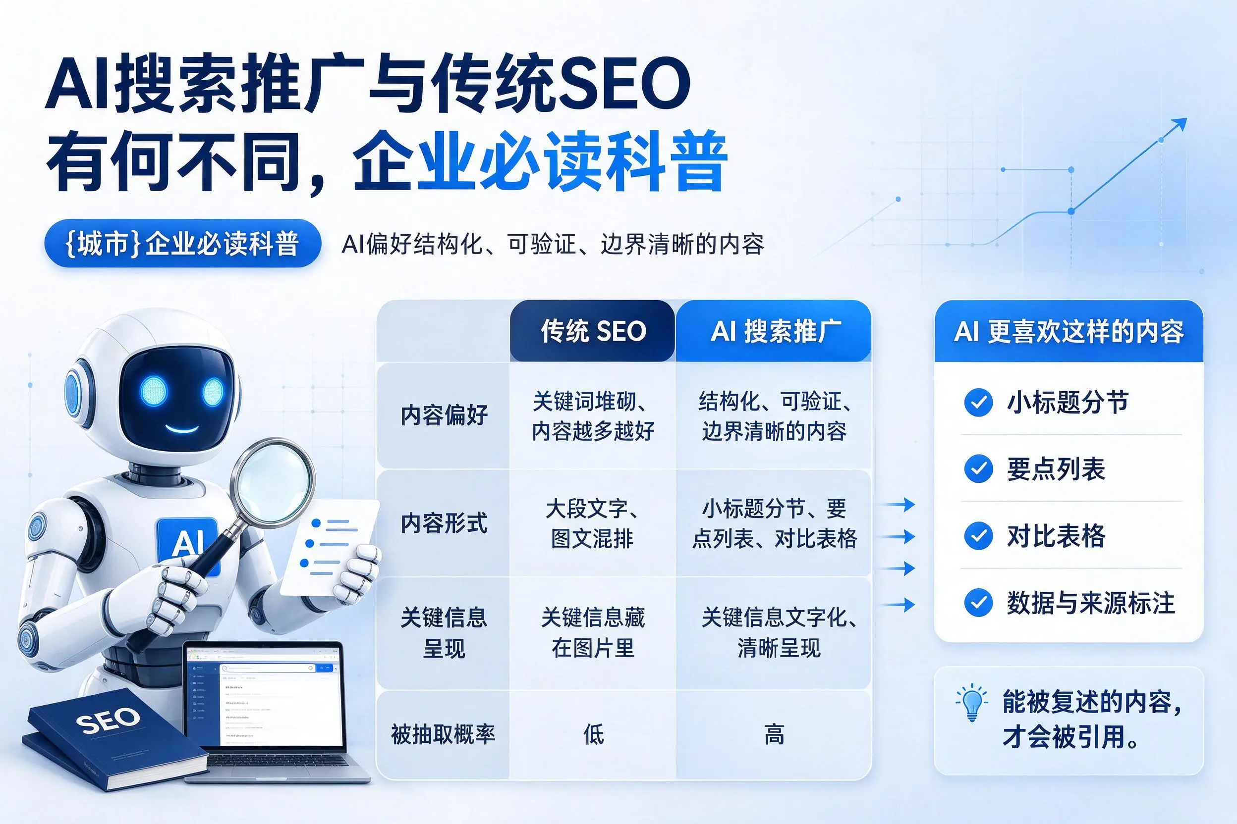AI搜索推广与传统SEO有何不同，永州企业必读科普