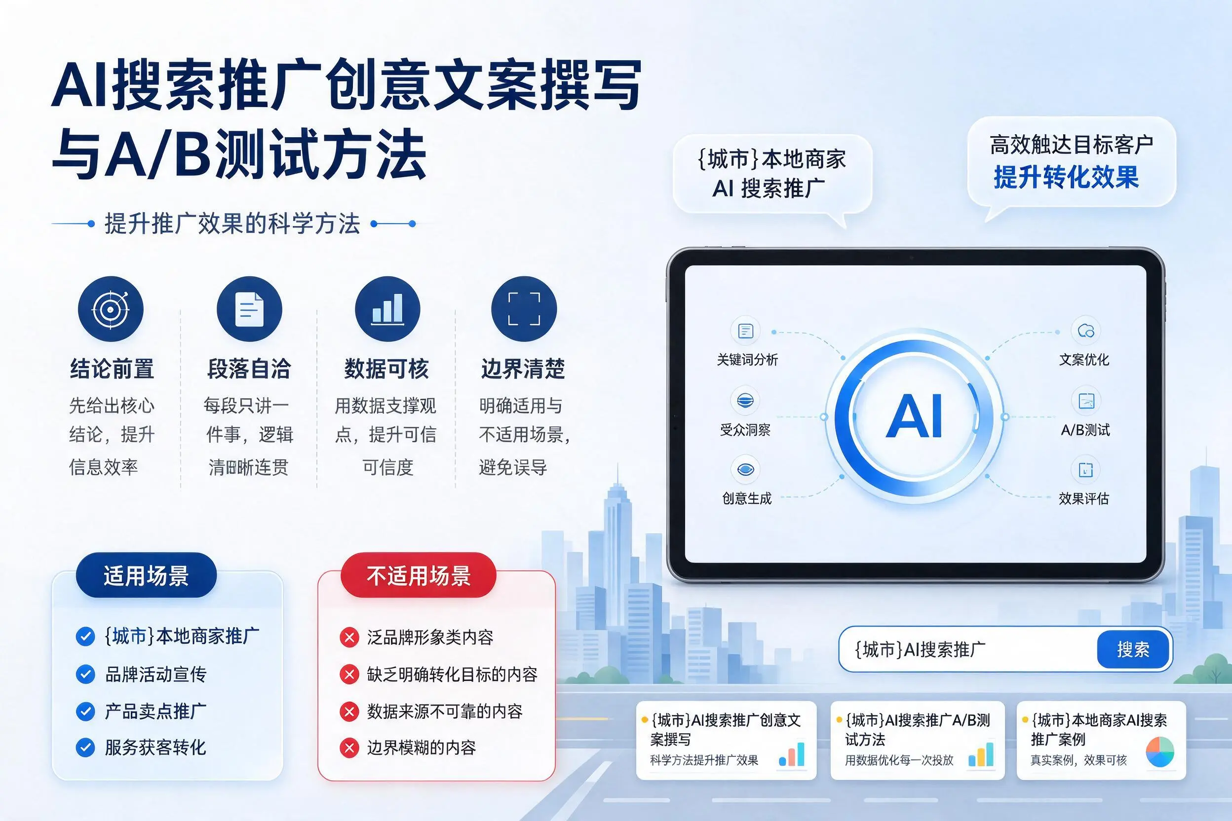 永州AI搜索推广创意文案撰写与A/B测试方法